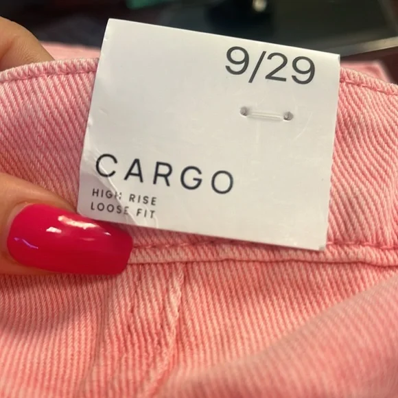 🔥FINAL🔥 NWT Flying Angel High Rise Loose Fit Denim Cargo Jeans - Picture 5 of 9